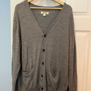 Goodthreads Gray 100% Merino Wool Cardigan